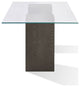 Modus Modesto Rectangular Glass Table in French Roast