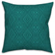 Teal Boho Tribal  18x18 Throw Pillow