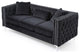Paige Tufted Velvet Sofa, Black