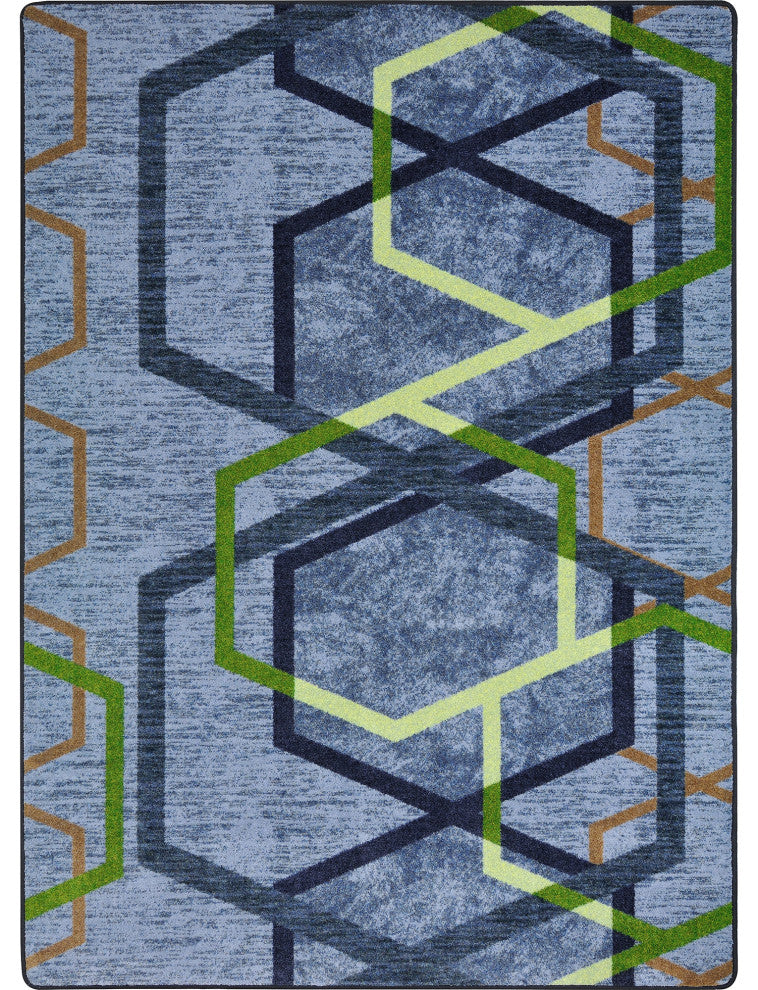 Double Helix Emerald  Rug, 3'10" X 5'4"