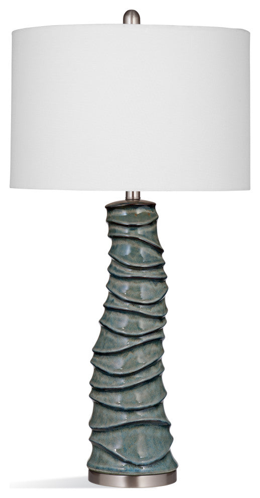 Gallie Table Lamp - Blue Crackle