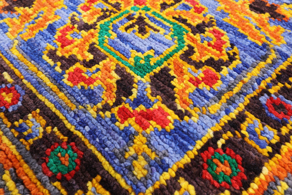 9' 0" X 12' 1" Heriz Serapi Handmade Wool Rug - Q13703