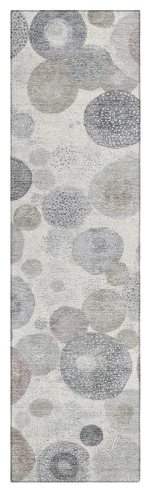 Machine Washable Indoor/Outdoor Chantille ACN1896 Ivory 2'3" x 7'6" Runner Rug