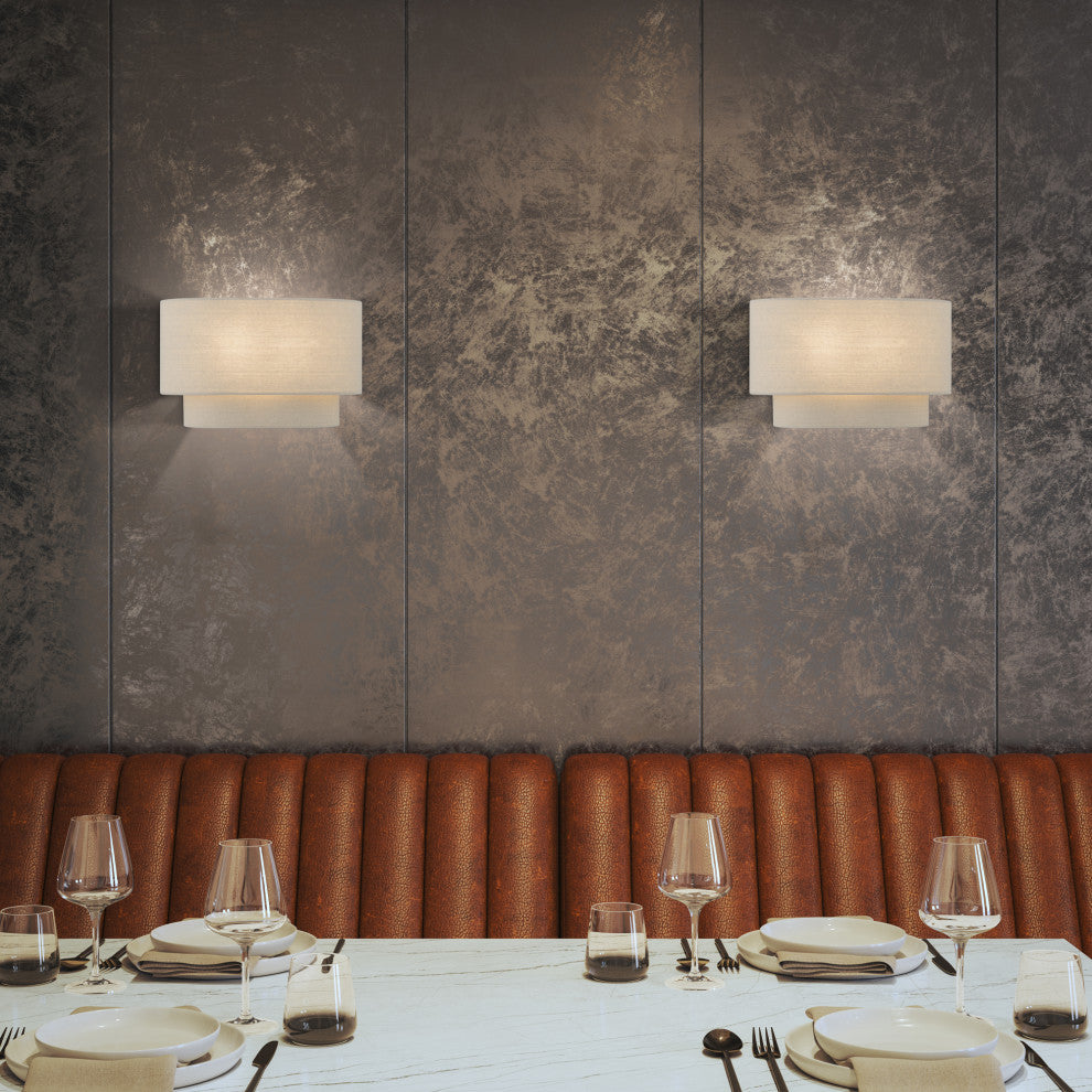 Bellingham 2-Light Antique Gold Leaf ADA Sconce