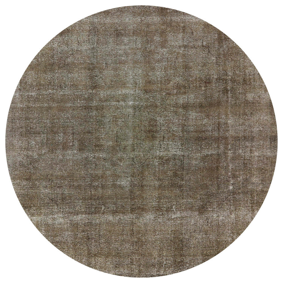 Ahgly Company Indoor Round Mid-Century Modern Area Rugs, 7' Round