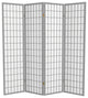 6' Tall Window Pane, Special Edition, Gray, 4 Panels