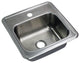 Transolid Select Stainless Steel Single Bowl Kitchen Sink Kit 15"x15"x6"