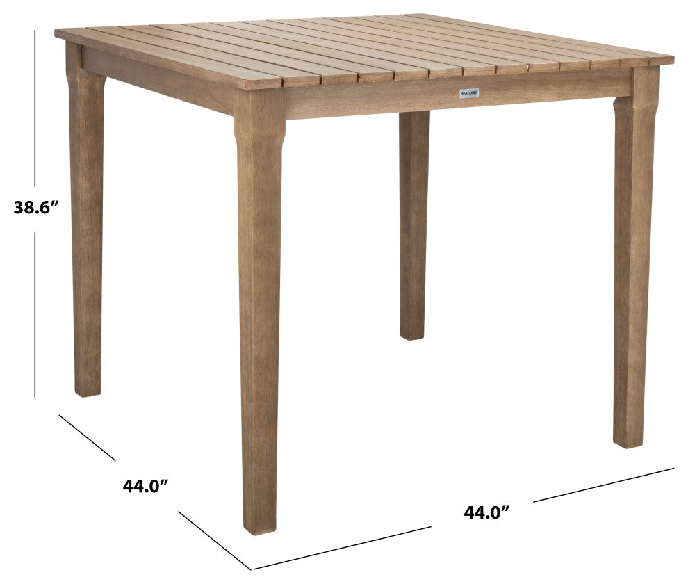 Safavieh San Salvador Patio Bar Table, Natural
