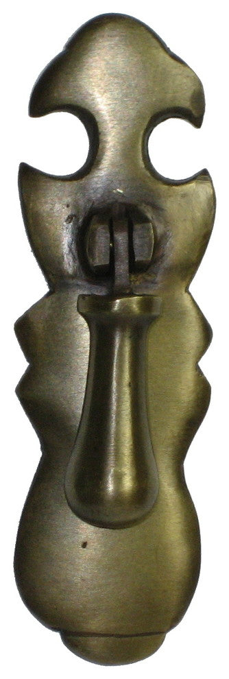 Teardrop Pull With Tall Carved Backplate