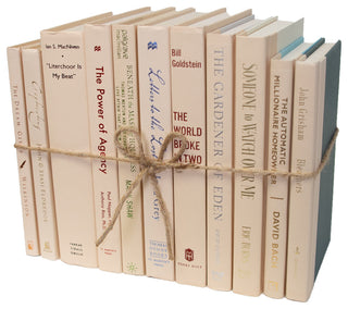 Decorative Books - Warm Sand Book Bundle - 1 foot of Pink Books