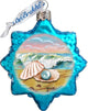 Keepsake Pearl Shell Scenic Glass Ornament