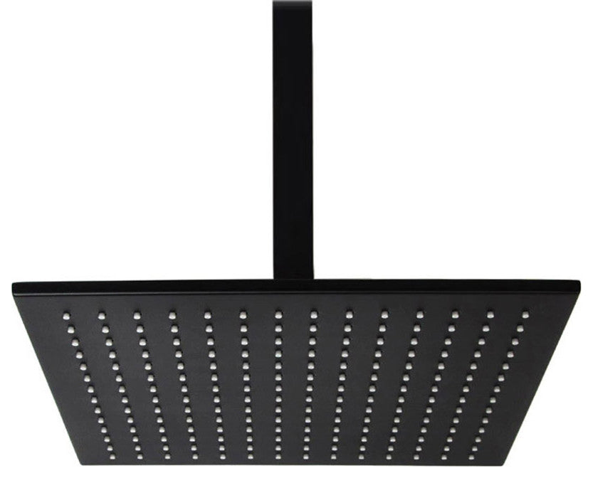 16" Oil Rubbed Bronze Square Color Changing LED Rain Shower Head, Solid Brass