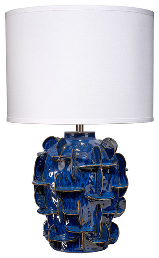 Helios Ceramic Table Lamp, Blue
