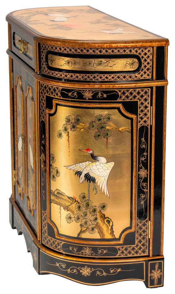 Full front-facing display of cabinet on white background