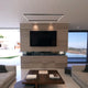 39" Atria LED Square Chandelier, Adjustable Suspension Fixture, Black