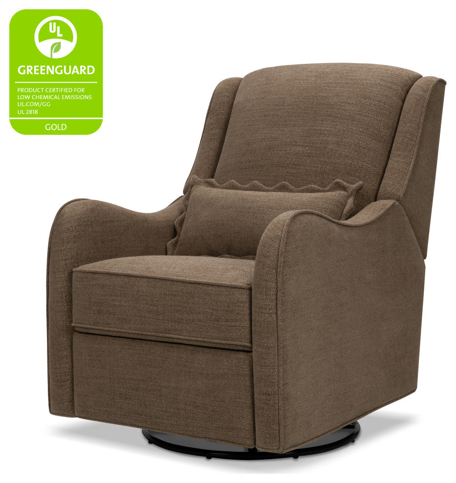 Devon Recliner and Swivel Glider, Performance Truffle Eco-Basketweave