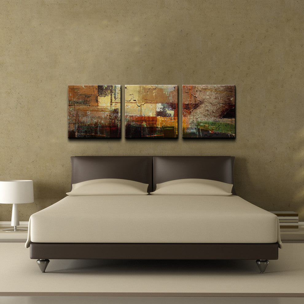 Abstract 3-Piece Canvas Wall Art