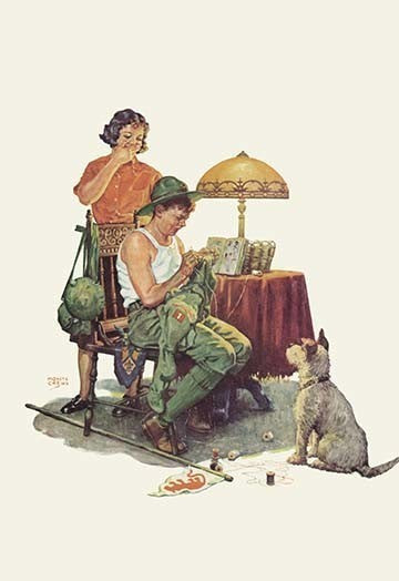 Military Repairs- Gallery Wrapped Canvas Art 28" x 42"