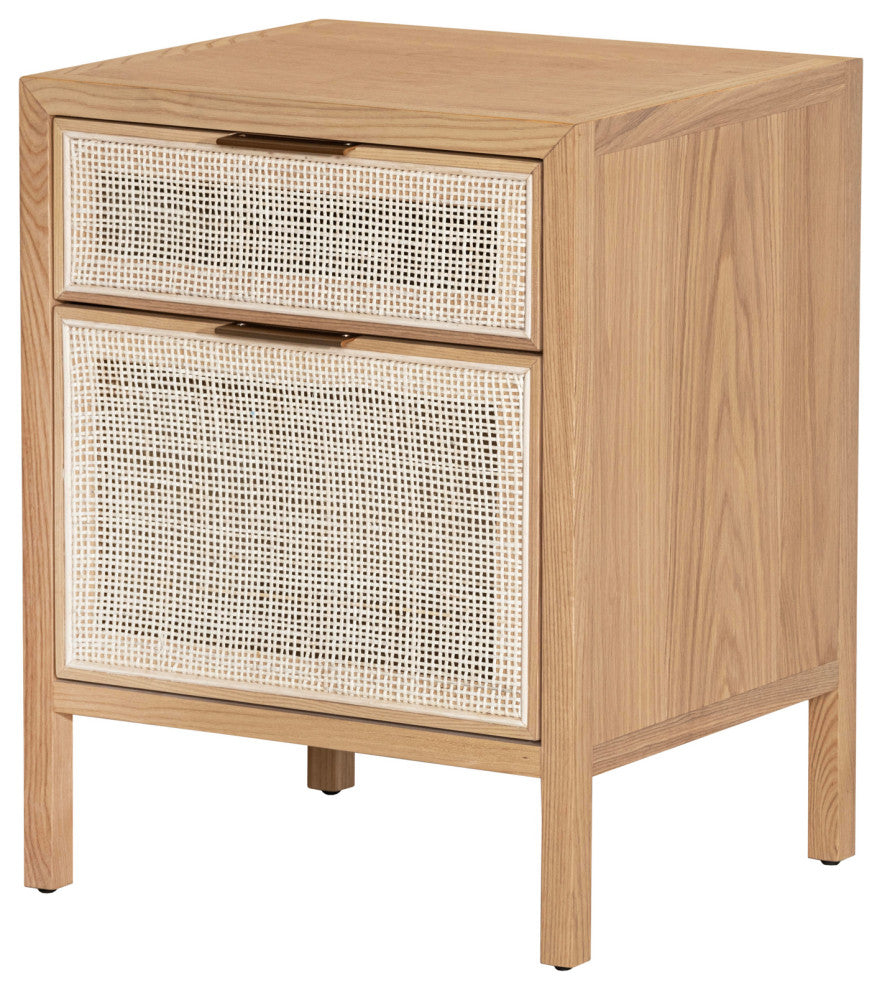 Rattan Filing Cabinet, Brown