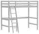 Hillsdale Caspian Twin Study Loft Bed, Gray, 2177-320