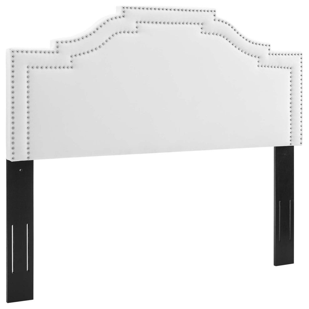 Lucia King/California King Performance Velvet Headboard-White