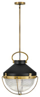 Hinkley Crew Large Pendant, Heritage Brass