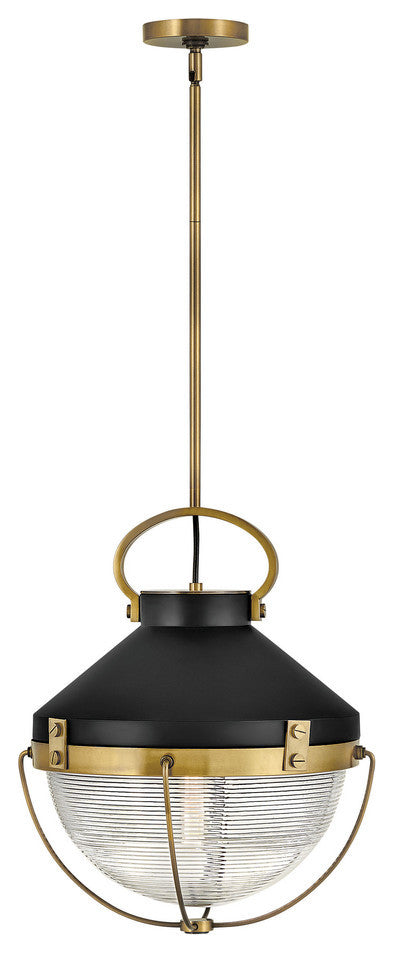 Hinkley Crew Large Pendant, Heritage Brass