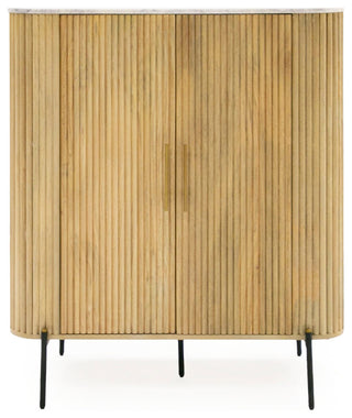 Modrest Cambridge White Marble and Mango Tall Buffet