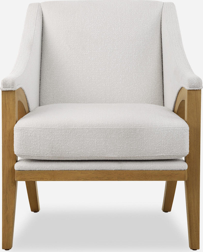 Uttermost 23862 Evolve 29"W Oak Framed Acrylic - Oak / White