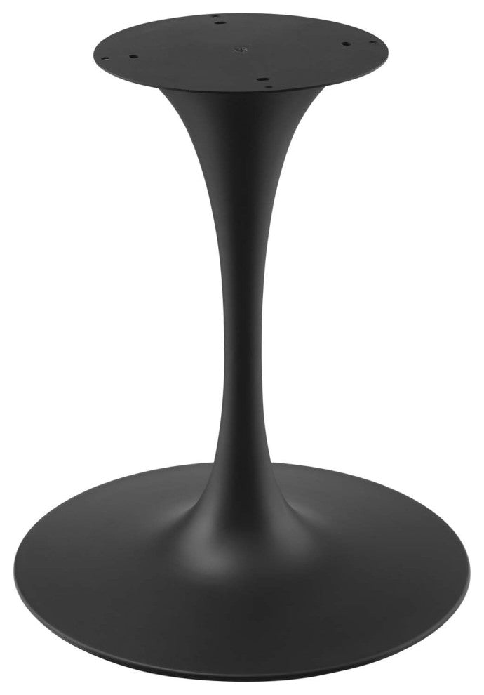 Dining Table, Round, Artificial Marble, Metal, Black, Modern, Bistro Restaurant
