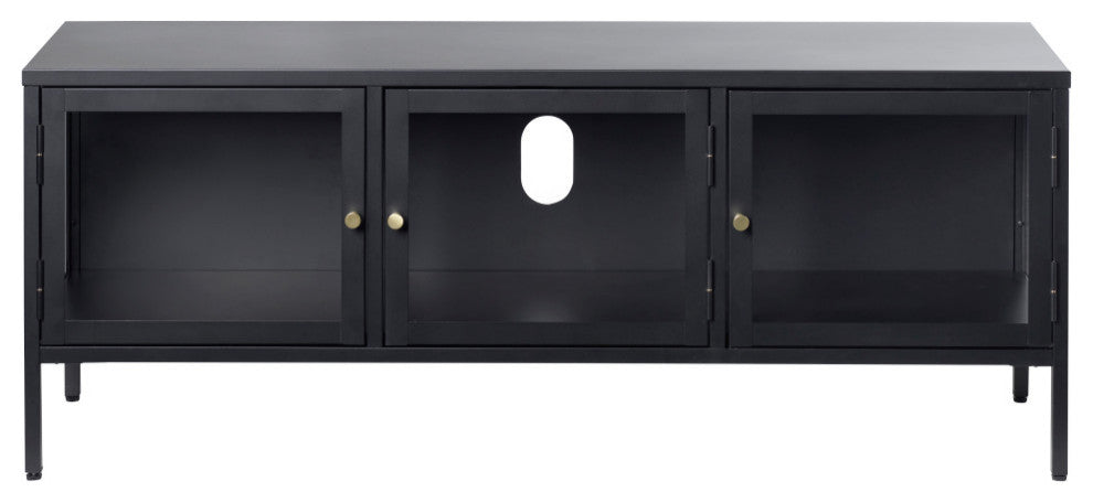 Metal & Glass TV Lowboard