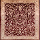 Ahgly Company Indoor Square Mid-Century Modern Area Rugs, 5' Square