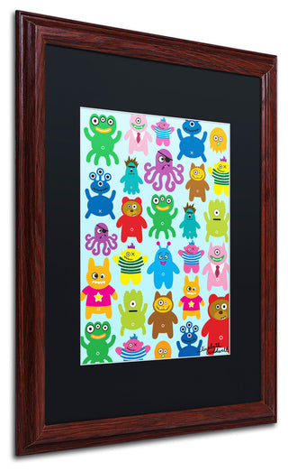 Elizabeth Caldwell 'Monsters and Aliens' Art, Wood Frame, Black Mat, 16x20