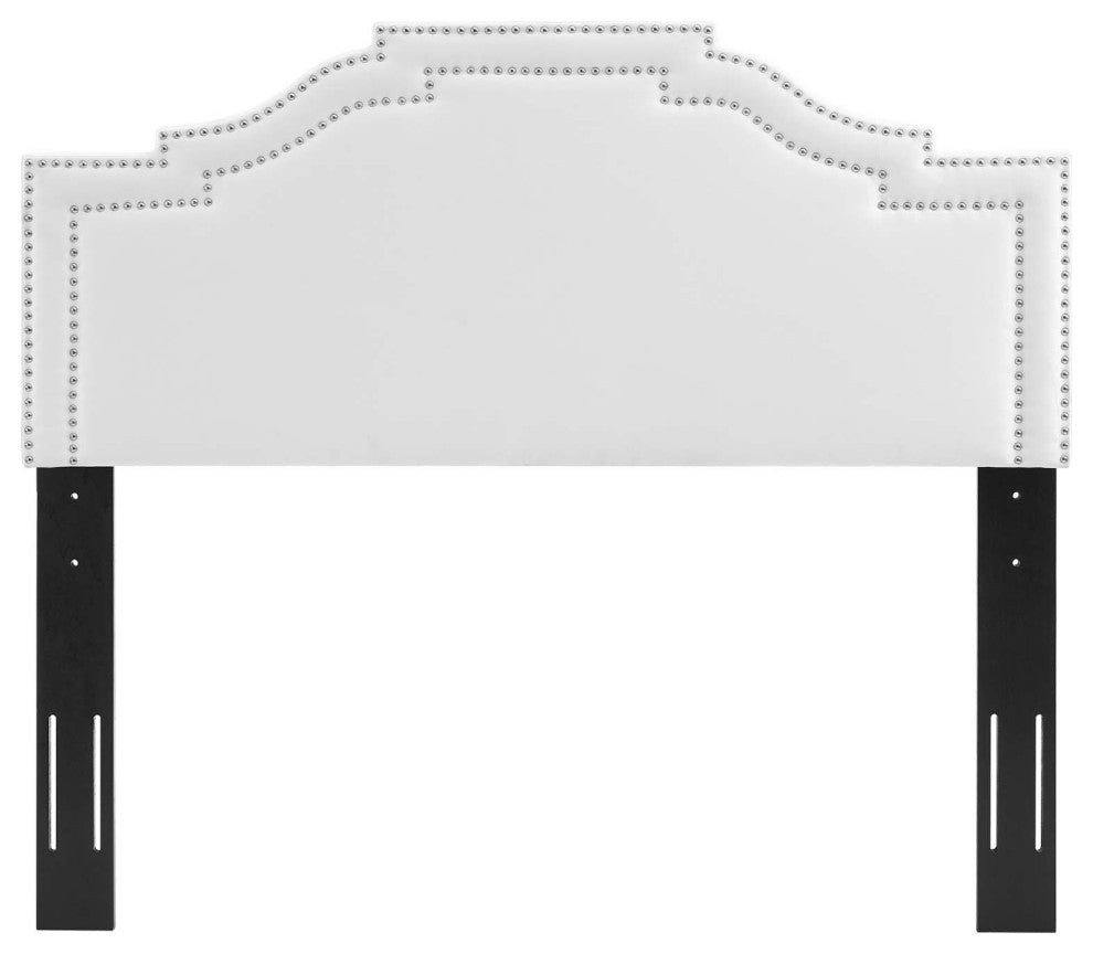 Lucia King/California King Performance Velvet Headboard-White