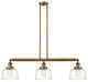 INNOVATIONS 213-BB-G713 3-Light Island Light Brushed Brass