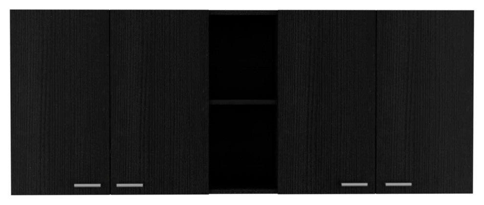 Winslow 59" Wall Cabinet, Black Wengue