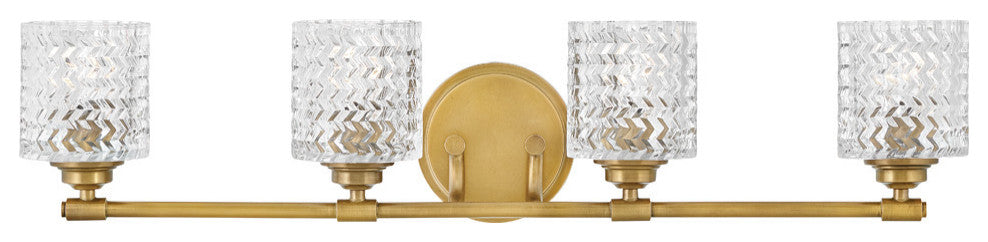 Elle 4-Light Bath, Heritage Brass