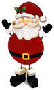 13" Metal Christmas Santa Standing Figurine