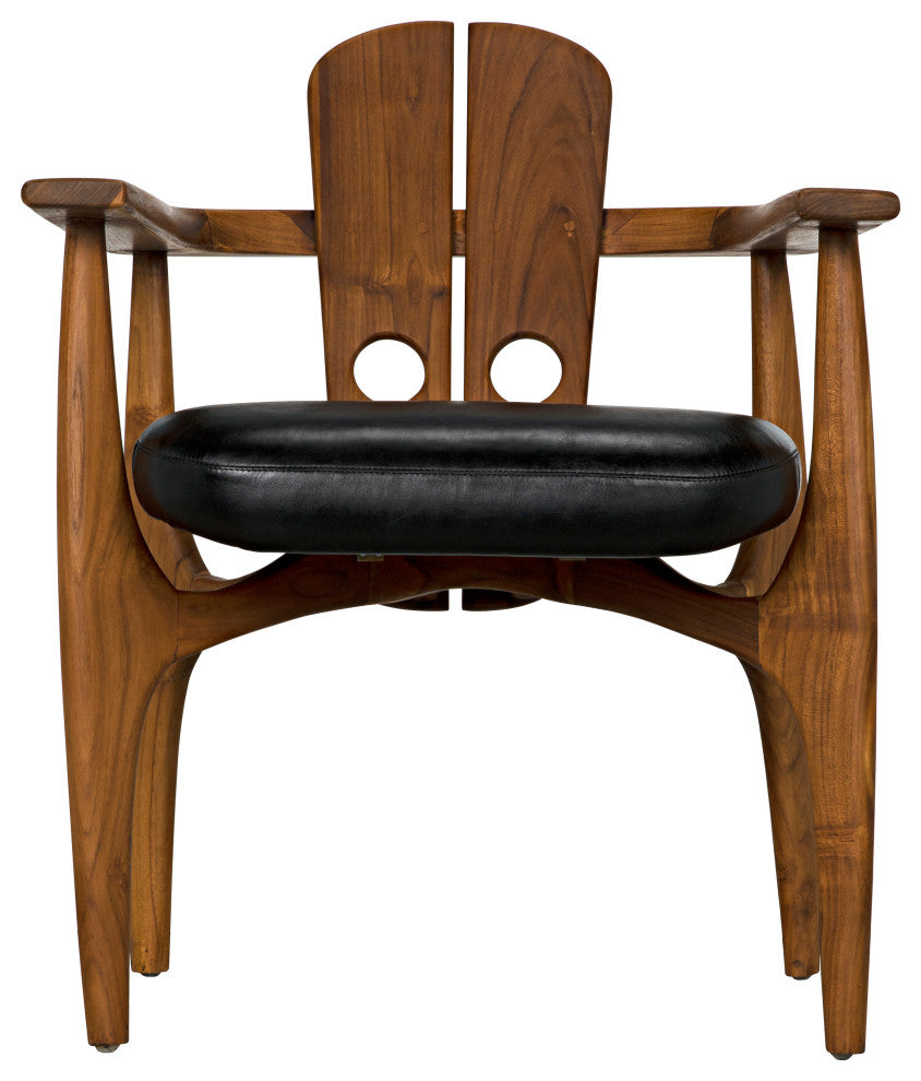 Kato Chair, Teak With Leather