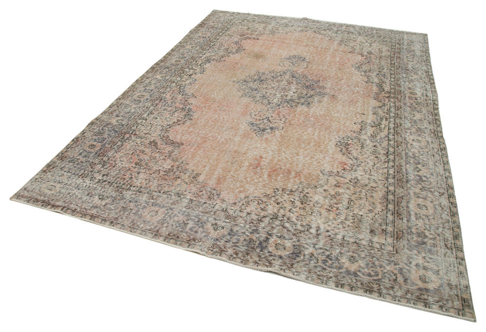 Rug N Carpet - Handwoven Anatolian 6' 11" x 10' 4" Rustic Vintage Rug