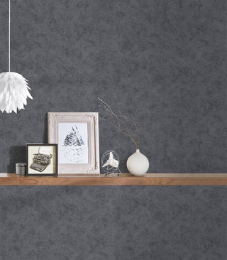 Textured Wallpaper Faux Featuring Plaster Wall, 116093