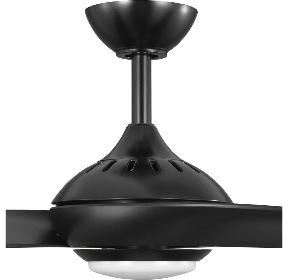 Conte Collection 52" 3-Blade Ceiling Fan, Matte Black