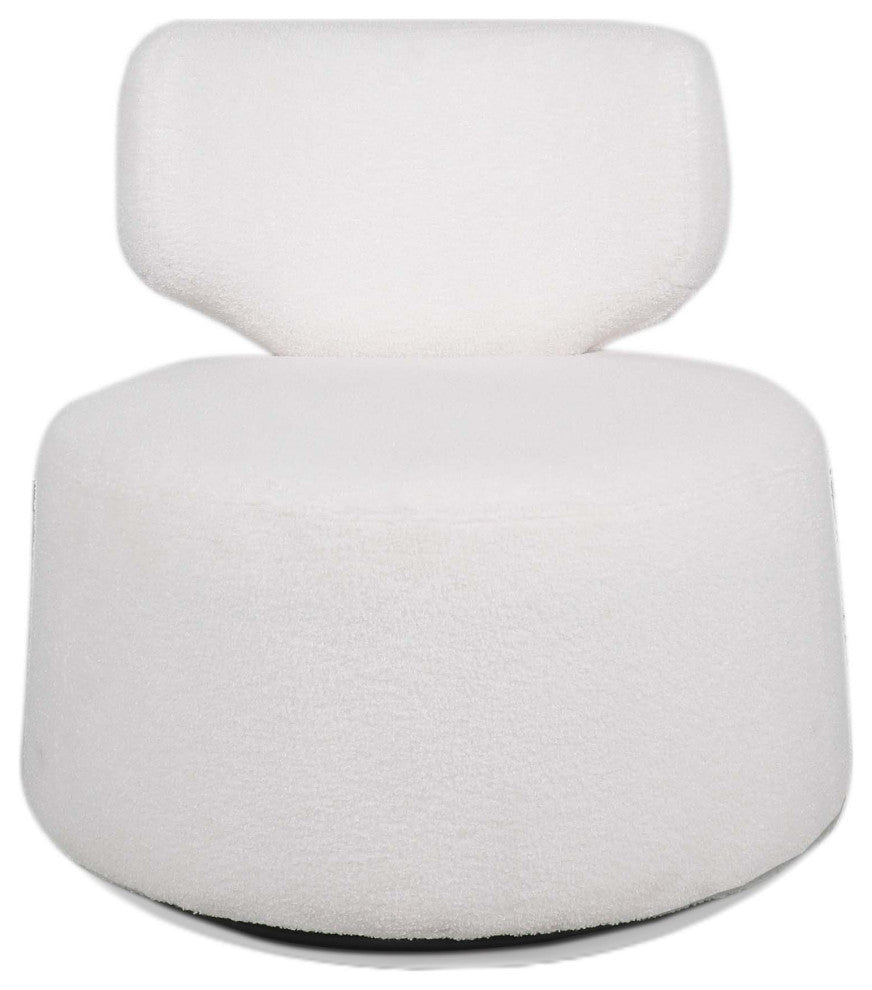 Faux Leather/Fabric Side Chair with Metal Base, White, 29'' X 29''