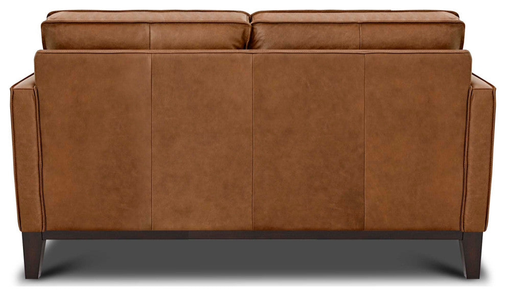 Pimlico 100% Top Grain Leather Loveseat