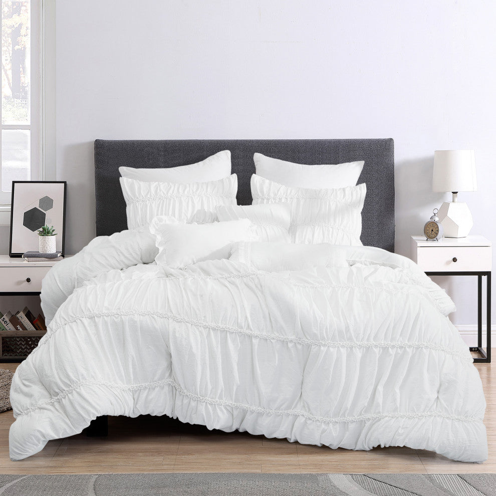 Zabi Luxury 6 Piece Comforter Set, King