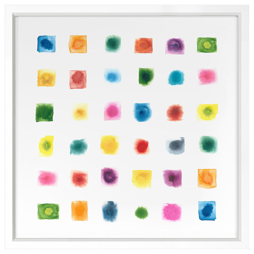 Test Pattern 3 Fine Art Print, White, 40"x40"