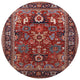 Ahgly Company Indoor Round Mid-Century Modern Area Rugs, 5' Round