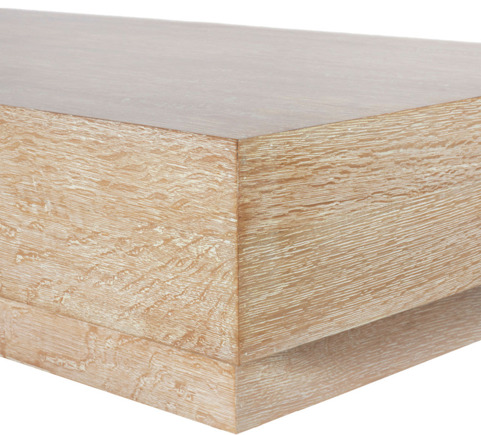 Otto Oak Veneer Coffee Table, Beige