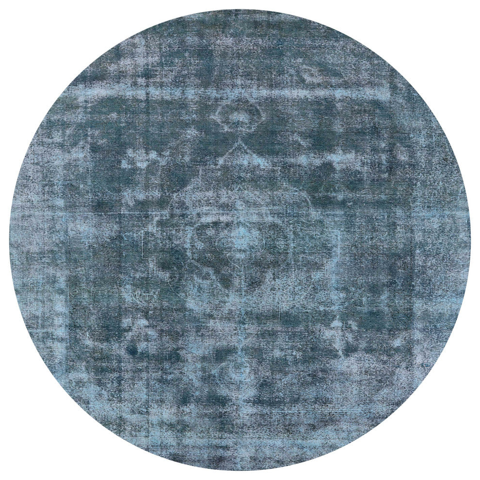 Ahgly Company Indoor Round Mid-Century Modern Area Rugs, 6' Round