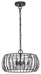 CHLOE Lighting Kennedy Transitional 3-Light Rubbed Bronze Ceiling Pendant